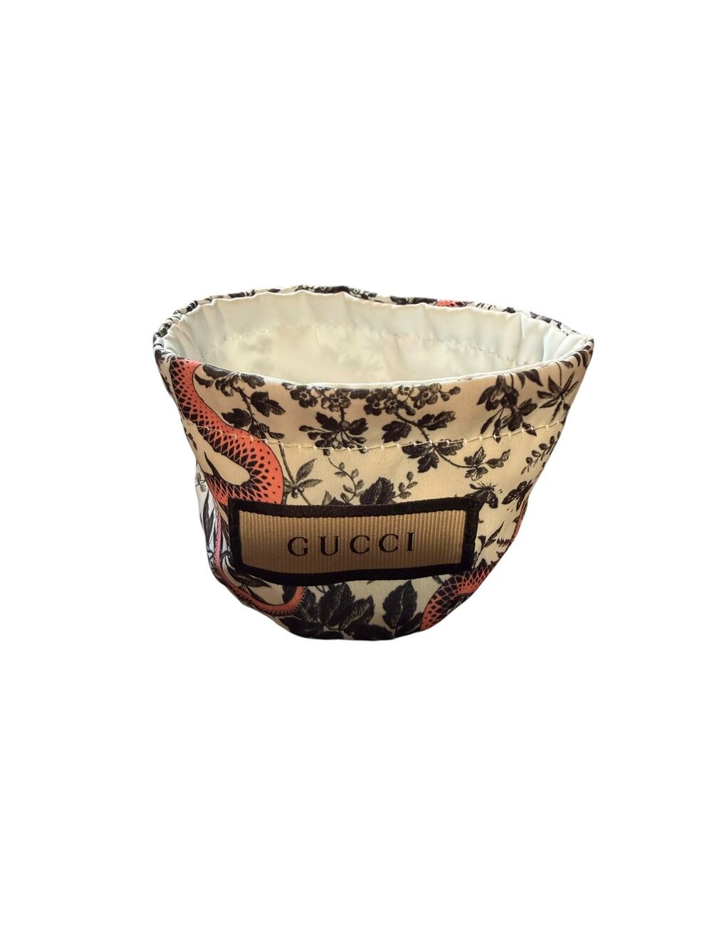 GUCCI Kingsnake Floral Pouch Bag Collectible Advertising Merchandise